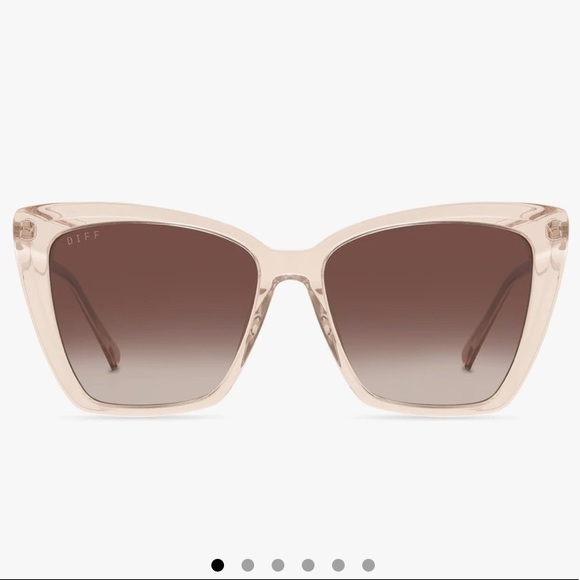 DIFF Becky II Sandstone Crystal Brown Fade Polarized Sunglasses - Picture 5 of 11